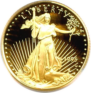 image for: 1995-W $5 Gold Eagle PCGS Proof 69 DCameo