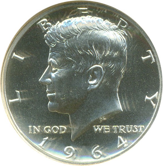 image for: 1964 50c Accent Hair NGC Proof 67 