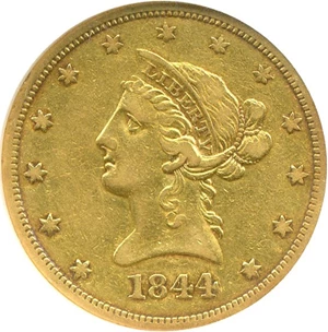 image for: 1844-O $10 NGC VF35