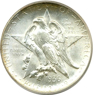image for: 1936-D 50c Texas PCGS MS65