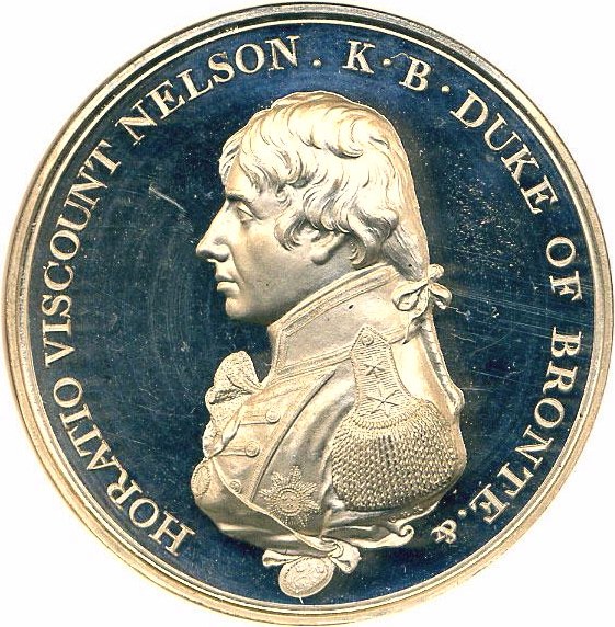 1805 Medal Battle of Trafalgar - Lettered Edge PR DCAM