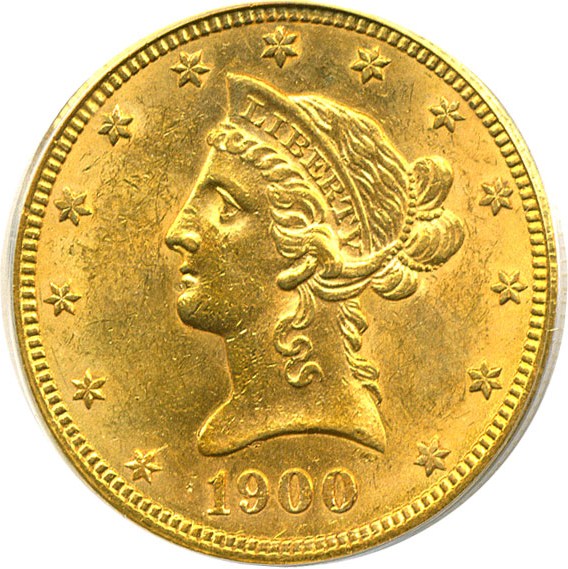 image for: 1900 $10  PCGS MS61
