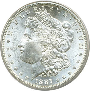 image for: 1887-S $1 PCGS MS62