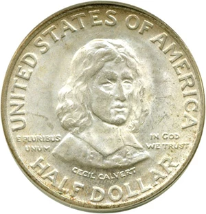 image for: 1934 50c Maryland PCGS MS65