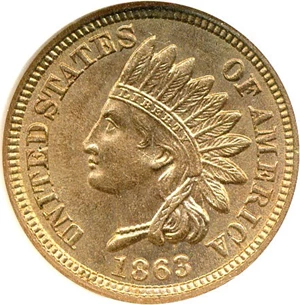 image for: 1863 1c NGC MS64