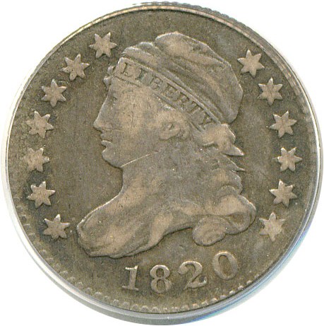 image for: 1820 10C Large 0 PCGS VF20