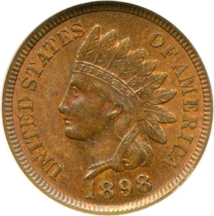 image for: 1898 1c NGC MS65 RB
