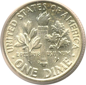 image for: 1951-D 10c PCGS MS66 FB ex: Omaha Bank Hoard