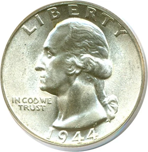 image for: 1944 25c PCGS MS66