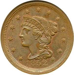 image for: 1852 1c NGC MS64 BN