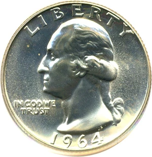 image for: 1964 25c PCGS Proof 67
