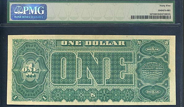 image for: Fr.347 1890 $1  PMG XF45  [A720650]