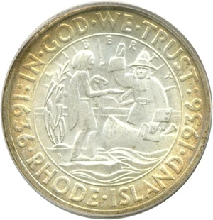 image for: 1936-S 50c Rhode Island PCGS MS65