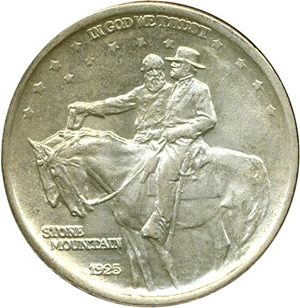 image for: 1925 50c Stone Mountain ICG AU58