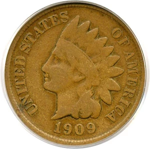 image for: 1909-S 1c Indian PCGS VG-8