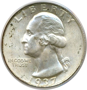 image for: 1937-S 25c PCGS MS65
