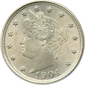 image for: 1904 5c PCGS MS64