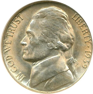 image for: 1939-S 5c Reverse of 1938 NGC MS66