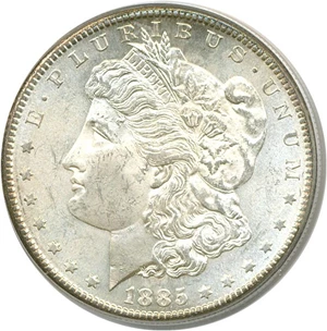 image for: 1885-S $1 PCGS MS63