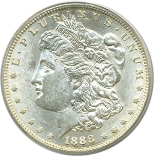 image for: 1888-S $1 PCGS MS62