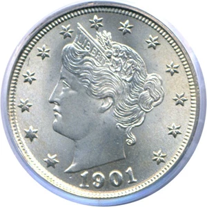 image for: 1901 5c PCGS/CAC MS66