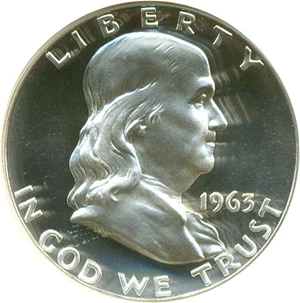 image for: 1963 50c NGC Proof 68 Cameo