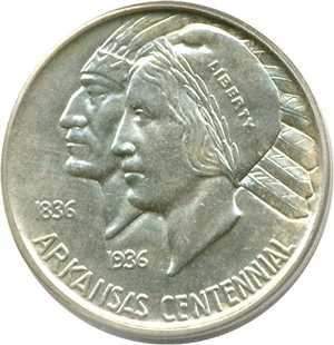 image for: 1939-D 50c Arkansas PCGS MS64