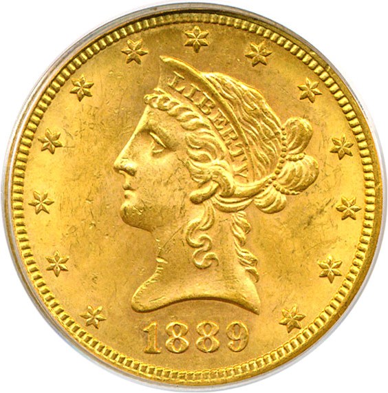 image for: 1889-S $10  PCGS MS62