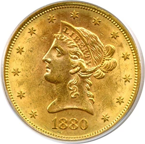 image for: 1880-S $10 PCGS/CAC MS62