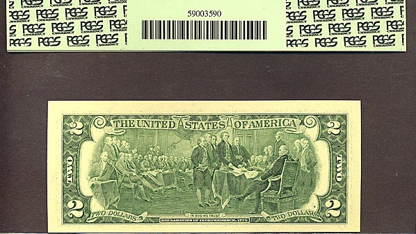 image for: Fr.1937D* 2003 $2  PCGS Gem CU65 PPQ [D00000007] *Star - Fancy Serial* 