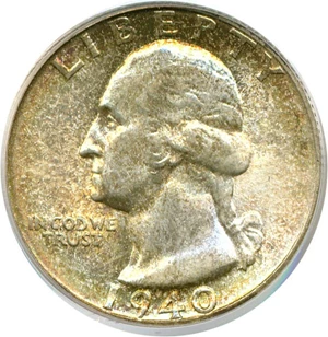 image for: 1940-S 25c PCGS MS66