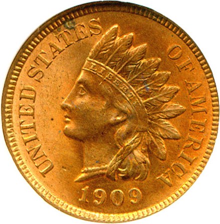 image for: 1909 1c Indian NGC MS64 RD