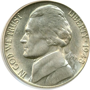 image for: 1948-S 5c PCGS MS65