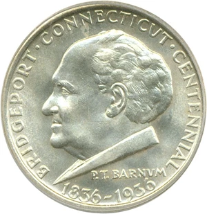 image for: 1936 50c Bridgeport PCGS MS64