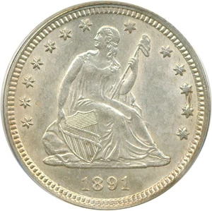 image for: 1891 25c PCGS MS63