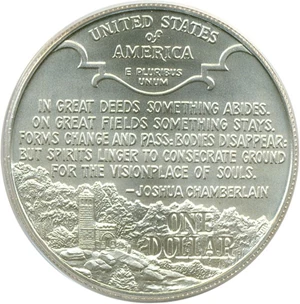 image for: 1995-P $1 Civil War PCGS MS70