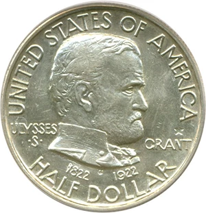 image for: 1922 50c Grant w/Star PCGS MS64