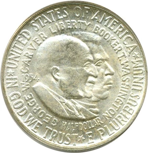 image for: 1954 50c Wash-Carver PCGS MS65
