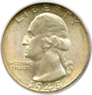 image for: 1945 25c PCGS MS65
