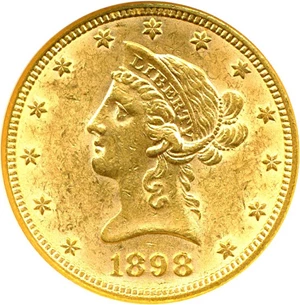image for: 1898 $10 NGC MS60