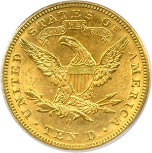 image for: 1893-O $10 PCGS MS62