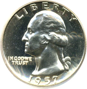 image for: 1957 25c PCGS Proof 67