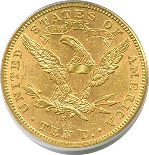 image for: 1907-S $10 PCGS MS60