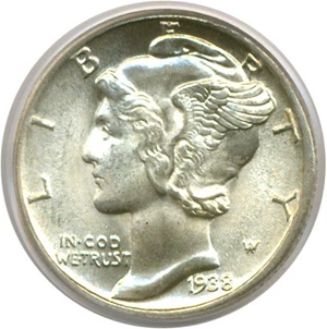 image for: 1938 10c PCGS MS66