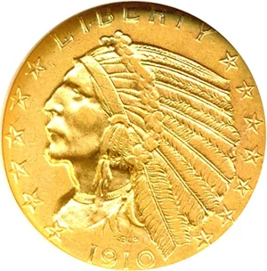 image for: 1910 $5 NGC AU58