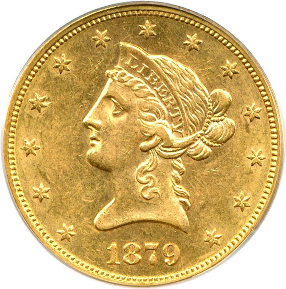 image for: 1879-S $10  PCGS AU58