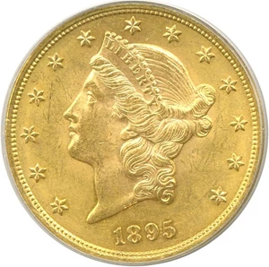 image for: 1895 $20 PCGS MS62