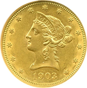 image for: 1903-O $10 NGC AU58