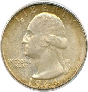 image for: 1944 25c PCGS MS65