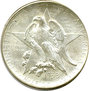 image for: 1938-D 50c Texas PCGS MS65